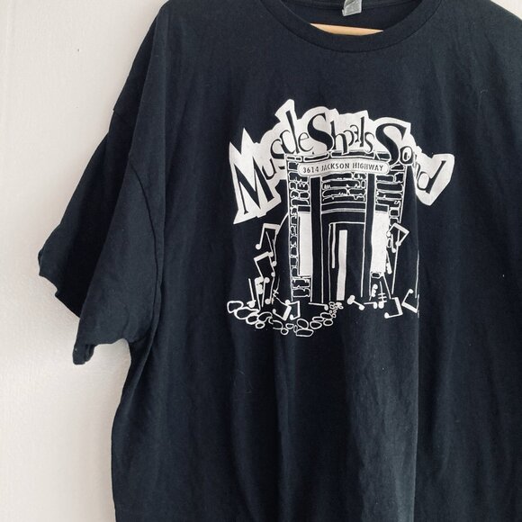 Vintage Muscle Shoals Sound Studio Black Unisex Gildan T-Shirt 50” Chest - Picture 1 of 7